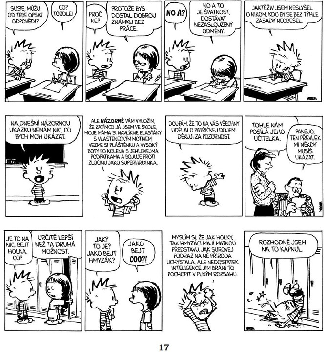 Komiks Calvin a Hobbes: Lidožravá šílená kočka z džungle, 9.díl_1730237129
