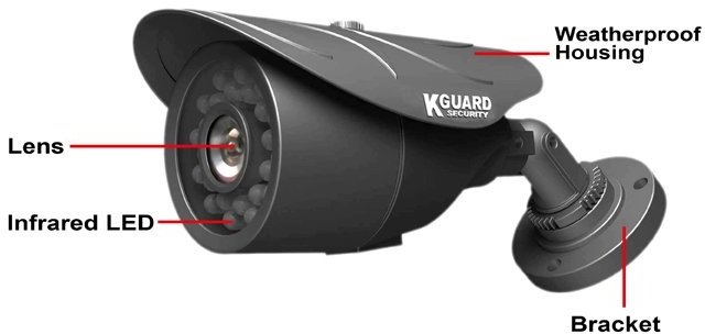 KGUARD NS801 8-kanálový rekordér DVR + 8x barevná venkovní kamera_445892091