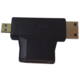 PremiumCord adaptér HDMI na mini HDMI typ C a micro HDMI typ D