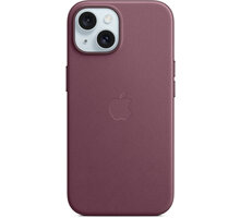 Apple kryt z tkaniny FineWoven s MagSafe na iPhone 15, morušově rudá MT3E3ZM/A