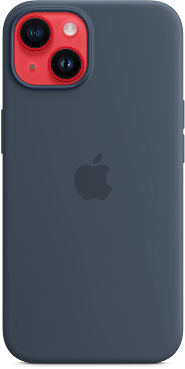 Apple Silikonový kryt s MagSafe pro iPhone 14, bouřkově modrá_1181956111