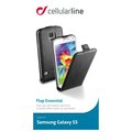 CellularLine Flap Essential pouzdro pro Galaxy S5, černá_878280562