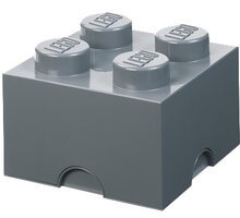 Úložný box LEGO, malý (4), tmavě šedá