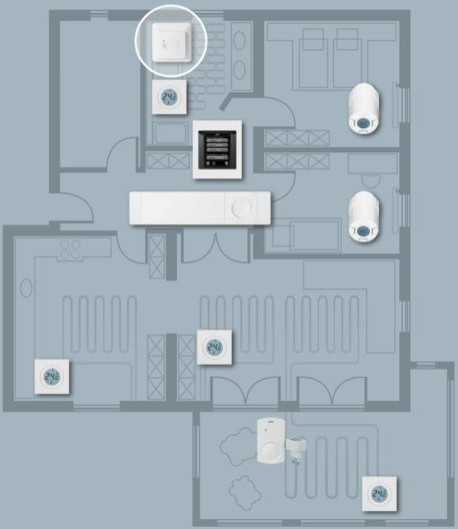 Danfoss Home Link FT, 088L1905, termostat pro podlahové vytápění_1862763852