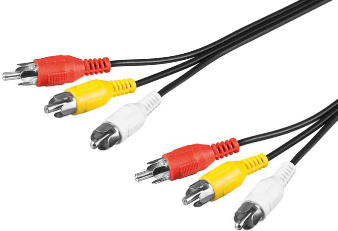 PremiumCord Kabel 3x CINCH-3x CINCH M/M 10m
