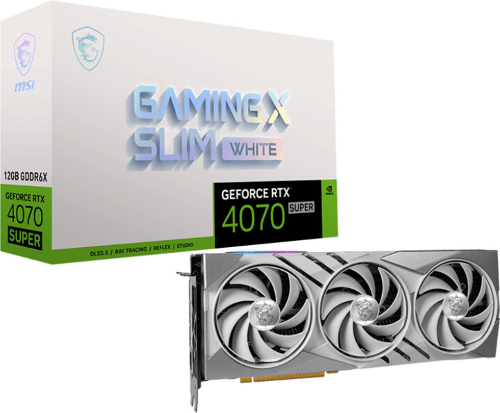 MSI GeForce RTX 4070 SUPER 12G GAMING X SLIM WHITE, 12GB GDDR6X_185921630