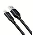 AXAGON BUCM3-AM05B, SUPERSPEED kabel USB-C - USB-A 3.2 Gen 1, 0.5m, 3A, oplet, černá