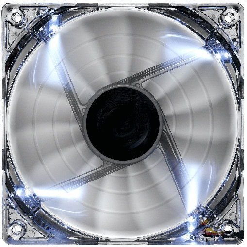 Aerocool Shark Fan, 120 mm, bílá_508686160