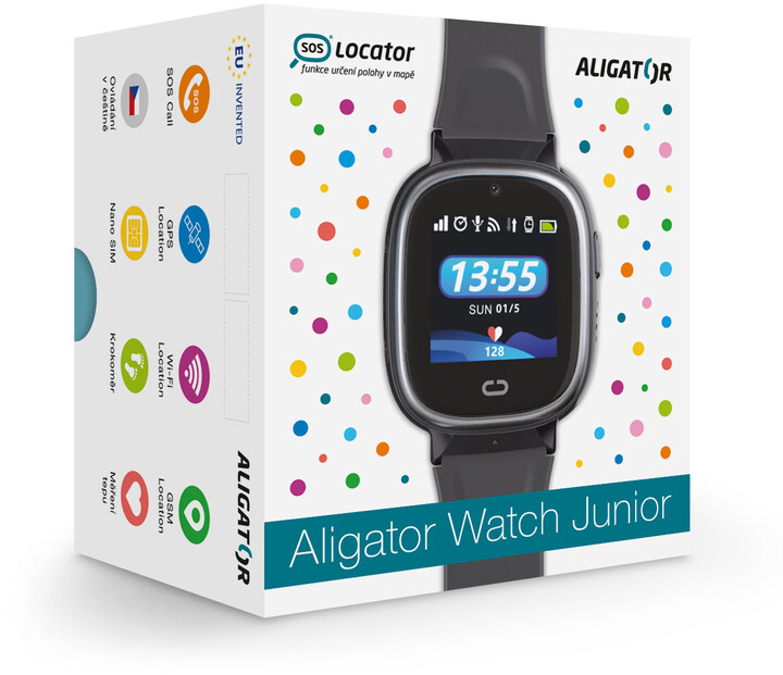 Aligator Watch Junior GPS černé_647083869
