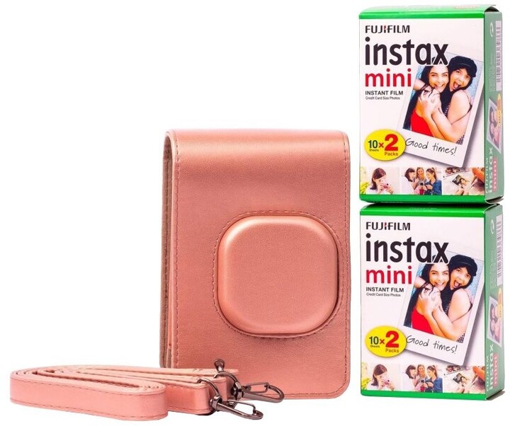 Fujifilm Instax pouzdro Mini Liplay, růžová + 2x instax mini film_559087022