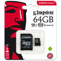 Kingston Micro SDXC Canvas Select 64GB 80MB/s UHS-I + SD adaptér_1819451431