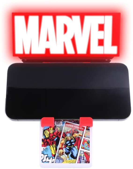 Ikon Marvel Logo nabíjecí stojánek, LED, 1x USB_1672984081