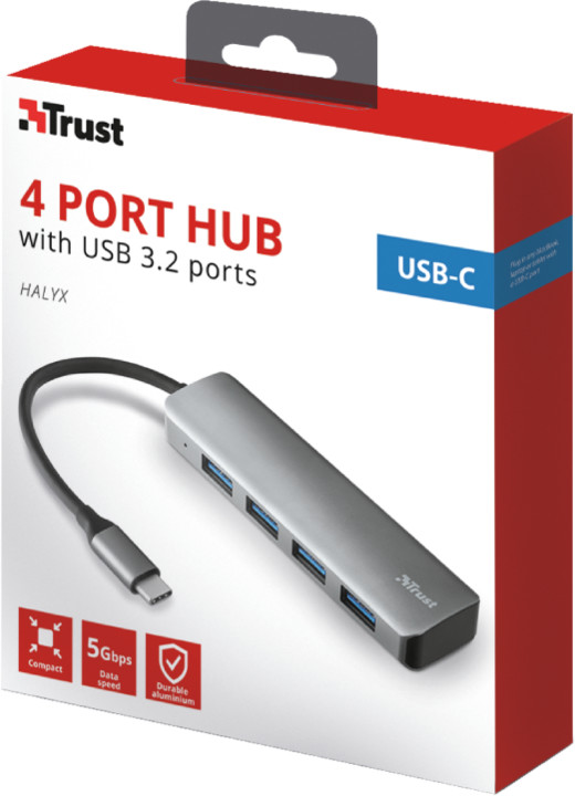 Trust HALYX USB-C 4-PORT USB3.2 HUB_227333989
