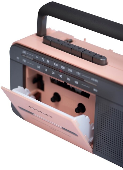 Crosley Cassette Player, růžová/šedá_1220989132