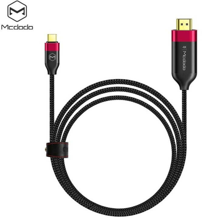 Mcdodo kabel Type-C na HDMI 2m, červená_1715723935