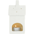 Retlux porcelánový domeček na čajovou svíčku, 15.5cm, bílá_414921270