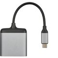 Xtorm adaptér USB-C - 2x HDMI, M/F, PD, 4K@60Hz, PD, 60W_1636516795