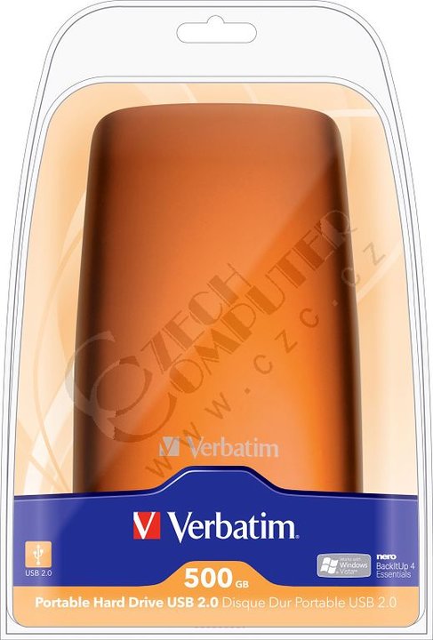 Verbatim Store &#39;n&#39; Go - 500GB, Volcanic Orange_175928444