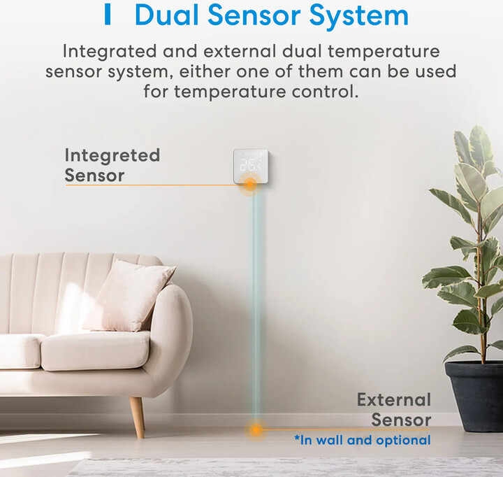 Meross Smart Wi-FI Thermostat pro Elektrické podlahové vytápění_1046087605