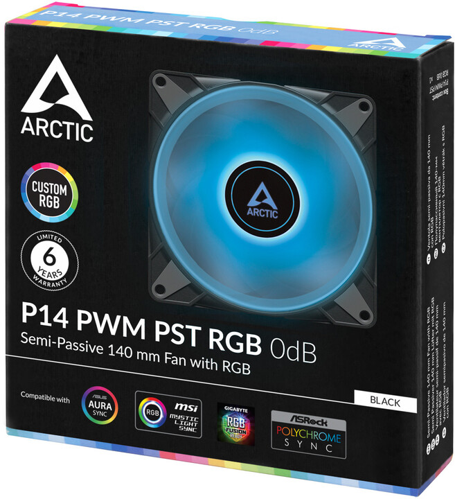 Arctic P14 PWM PST RGB 0dB, 140mm_1884462695