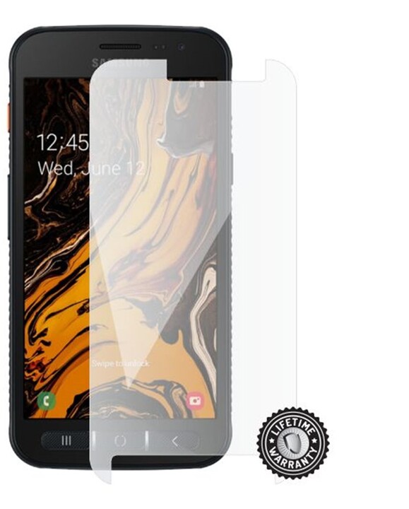 Screenshield ochrana displeje Tempered Glass pro Samsung Galaxy XCover 4s, Full Cover, černá_1423397551