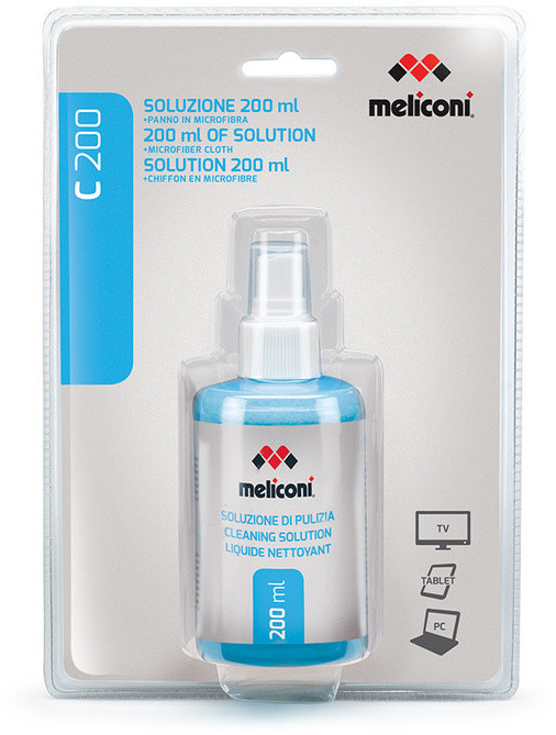 Meliconi C-200 Čisticí sprej 200 ml + utěrka z mikrovlákna