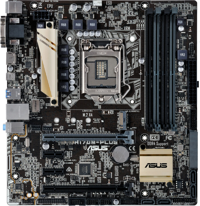 Asus h170m plus обзор