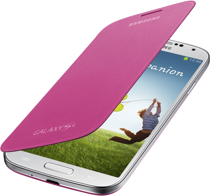 Samsung flip EF-FI950BPEG pro Galaxy S 4, růžová_141843678