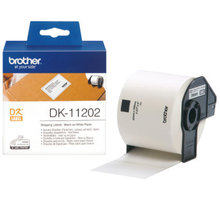 Brother DK-11202 papírové/poštovní štítky 62x100mm, 300ks DK11202