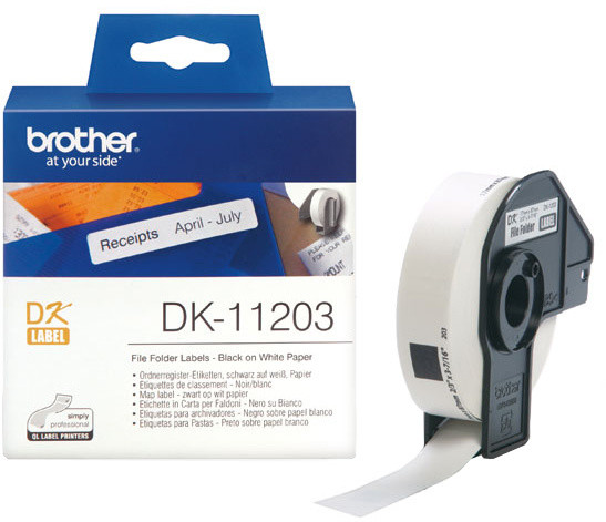 Brother - DK11203 (papírové/databáze-300ks) 17x87mm_453435545