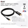 Club3D aktivní kabel HDMI na USB-C, 4K60Hz, 1.8m, M/M_1993527578