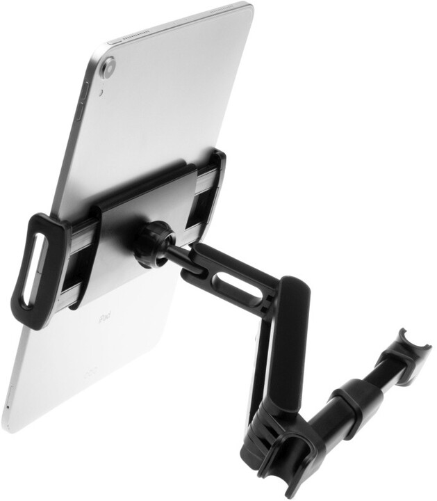 FIXED univerzální držák Tab Passenger 2 pro tablet, na opěrku hlavy, nastavitelné rameno, černá_2048445256