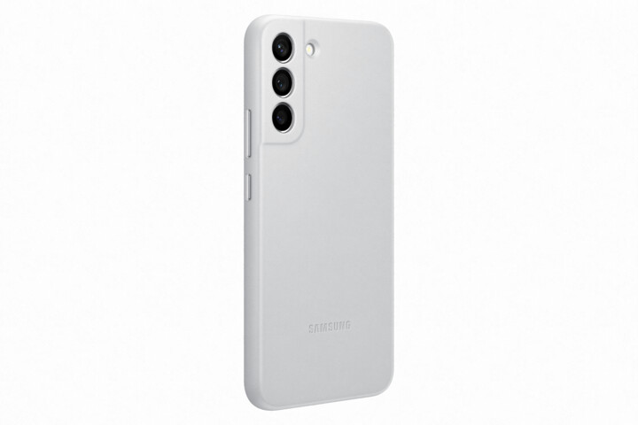 Samsung kožený zadní kryt pro Galaxy S22+, šedá_1313826803