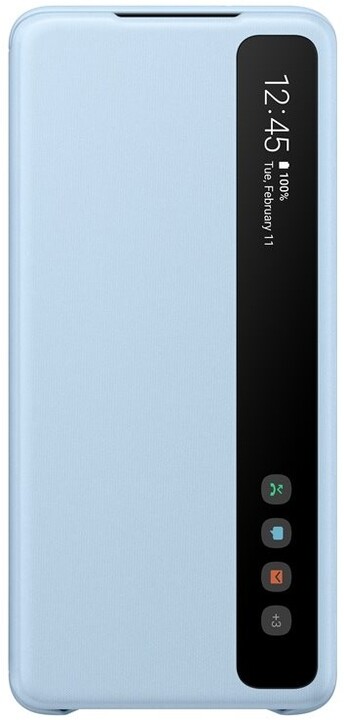 Samsung flipové pouzdro LED Clear View pro Galaxy S20+, modrá_2081965361