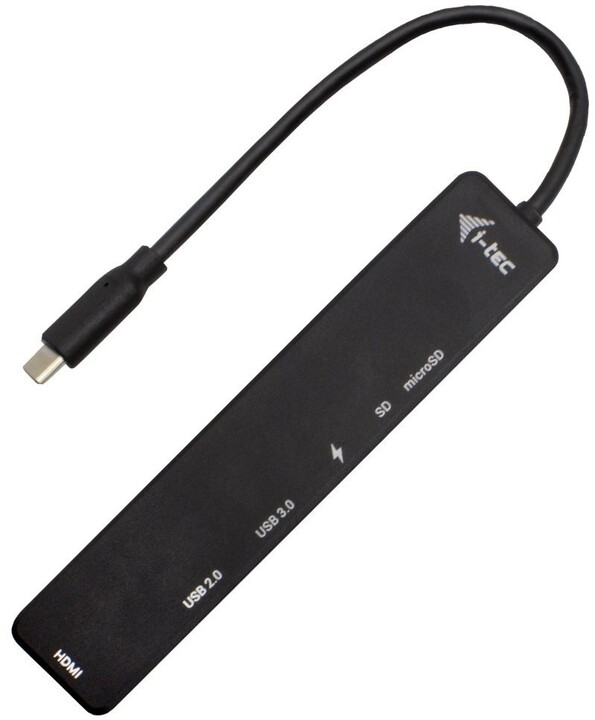 i-tec cestovní dokovací stanice USB-C, HDMI, 4K, PD, 60W, černá_1501464157