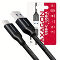 AXAGON BUCM3-AM20B, SUPERSPEED kabel USB-C - USB-A 3.2 Gen 1, 2m, 3A, oplet, černá_1373501718