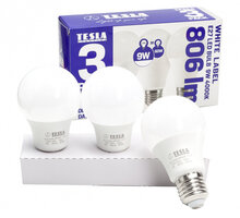 TESLA LED žárovka BULB E27, 9W, 4000K, denní bílá, 3ks v balení_348602644