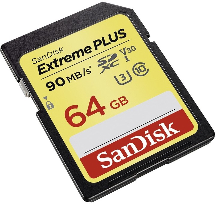SanDisk SDXC Extreme Plus 64GB 90MB/s UHS-I U3 V30_1684054225
