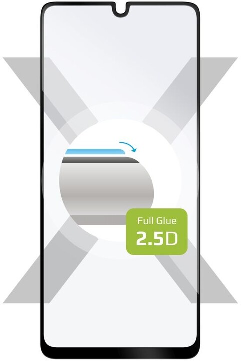 FIXED ochranné sklo Full-Cover pro Xiaomi Redmi 13C/13C 5G/POCO C65, lepení přes celý displej, černá_1807209149