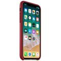 Apple kožený kryt na iPhone X, červená_1950330387