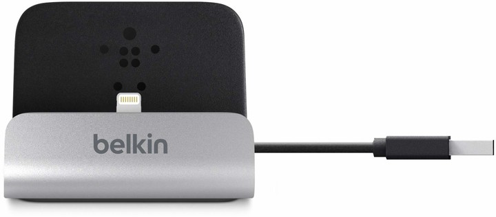Belkin Mixit nabíjecí a sychronizační dok pro iPhone, vč. light. konektoru, stříbrná_191952858