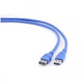 Gembird CABLEXPERT kabel USB A-A 3m 3.0 prodlužovací, modrá