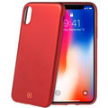 CELLY Sotmatt TPU pouzdro pro Apple iPhone X, matné provedení, červené