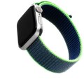 FIXED nylonový řemínek pro Apple Watch, 38/40mm, neonově modrá