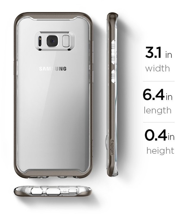 Spigen Neo Hybrid Crystal pro Samsung Galaxy S8+, gunmetal_489448435