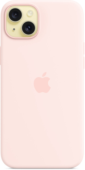 Apple Silikonový kryt s MagSafe pro iPhone 15 Plus, světle růžová_1675733783