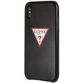GUESS PU Leather Case Triangle pro iPhone XS Max, černá