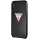 GUESS PU Leather Case Triangle pro iPhone XS Max, černá