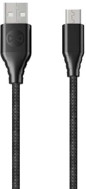 Forever CORE datový kabel micro USB, 3A, 3m, textilní, černá
