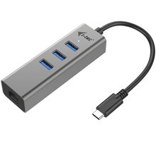 i-tec USB C Metal 3 port HUB Gigabit Ethernet 1x USB C na RJ-45 3x USB 3.0 LED_9476909